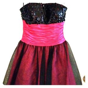 Sequin Detail Formal Dress